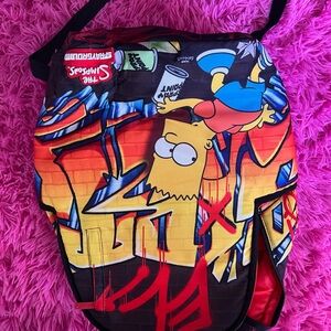 Sprayground The Simpsons Graffiti Backpack - Red, Yellow, Blue